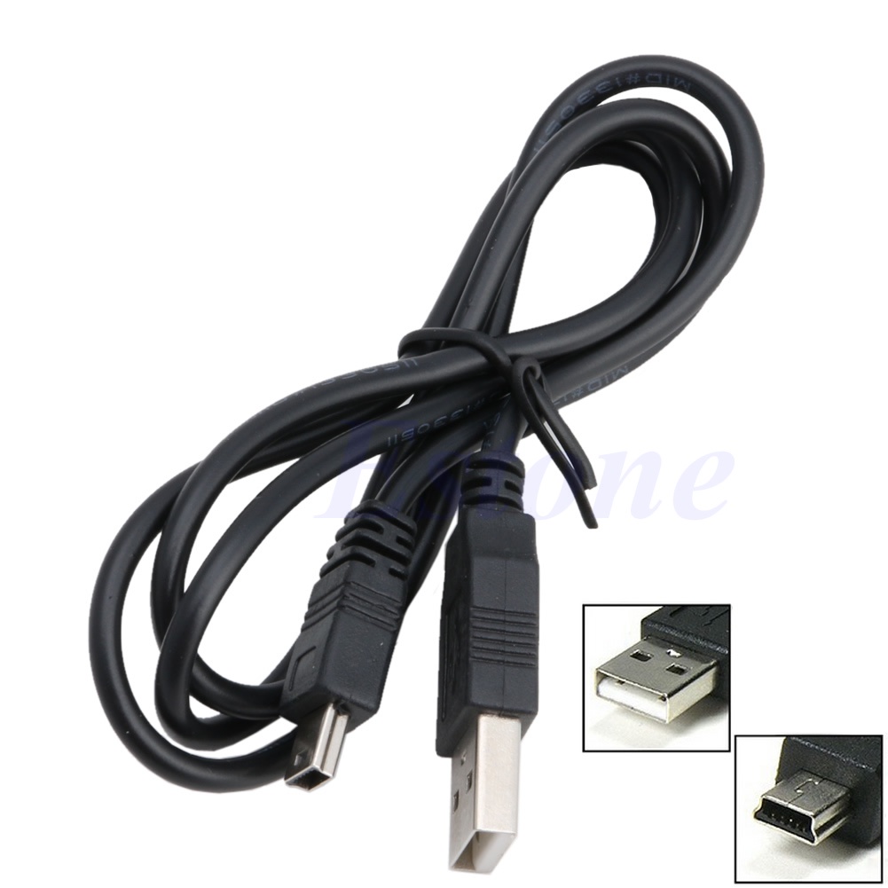 Btsg Kabel Data / Charger USB 2.0 A to Mini B 5 Pin Male Kecepatan Tinggi Tahan Lama