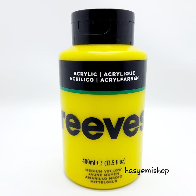 

Reeves Acrylic Paint 400ml Medium Yellow
