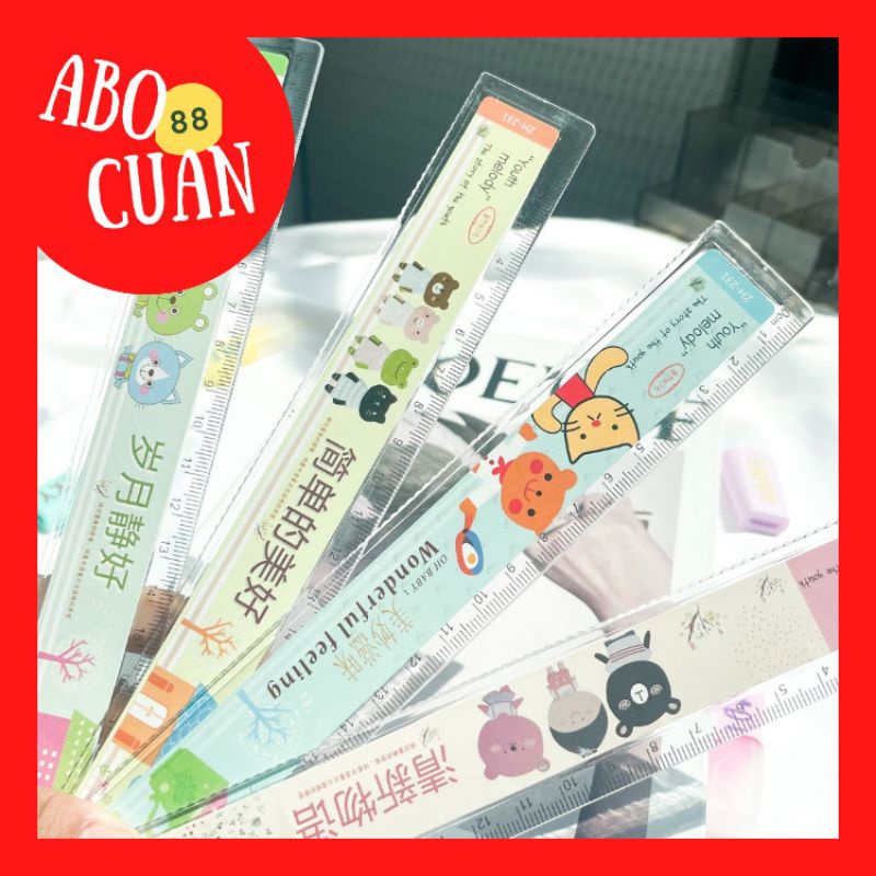 

[COD] Penggaris Plastik Panjang 20cm Carrot Dan Rabbit Kelinci Wortel Lucu Tahan Banting Anti Patah