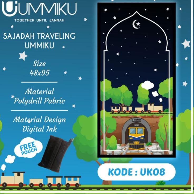 Penjualan Terbanyak.. Sajadah Travel Anak UMMIKU / Sajadah Lipat Motif Anak Anak / Sajadah Travellin
