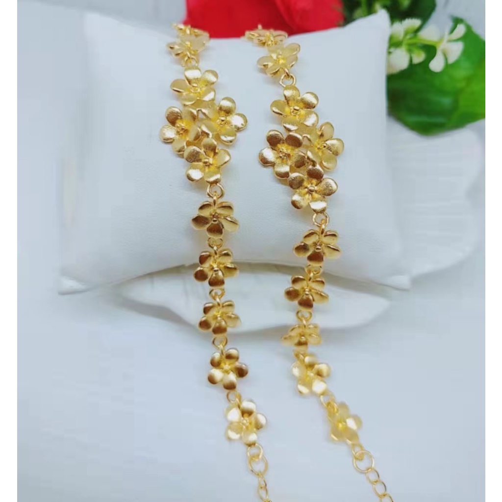 Gelang Xuping Lapis Emas 24K Perhiasan Fashion w06/07