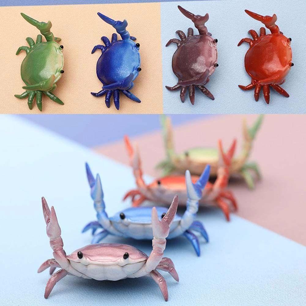 [Elegan] Crab Pen Holder Dekorasi Desktop Hadiah Jepang Lucu Bracket Ornamen Rak Penyimpanan Alat Tulis