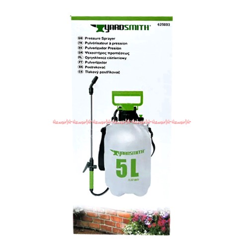 Yardsmith Tangki Semprot Tanaman 5L Hijau Alat Semprot Pupuk Taman Bunga Kebun Spray Yard Smith 5 Litter 5 ltr