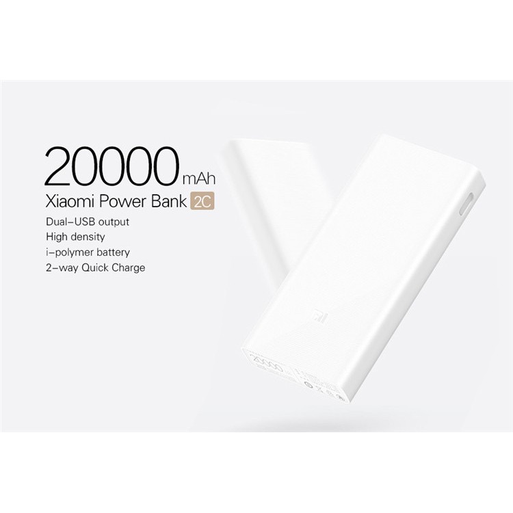 【33LV.ID】 Xiaomi powerbank 20000mah generation gen mi 2c fast charging original