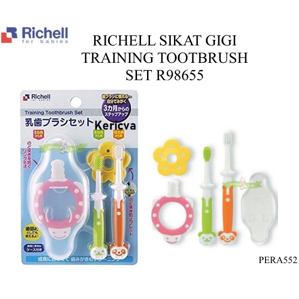 PERA552 RICHELL SIKAT GIGI  TRAINING TOOTBRUSH  SET R98655