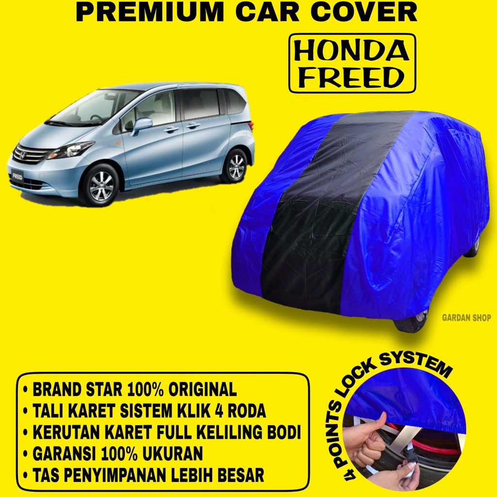 Body Cover HONDA FREED BIRU HITAM Penutup Bodi Mobil Honda Freed Waterproof PREMIUM