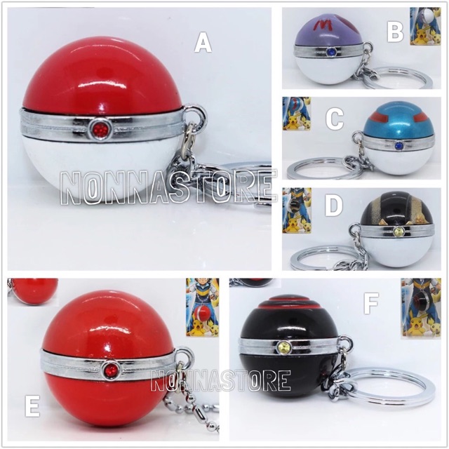 Keychain Keyring Pendant Pokemon Ball