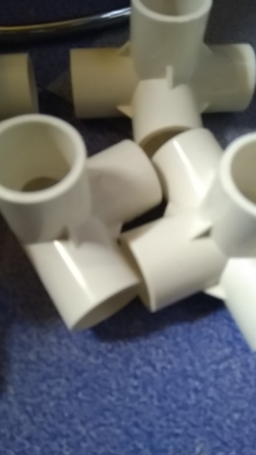 1pc Konektor Pipa Pvc 3 Arah/4 Arah Ukuran Id 20/25/32mm Untuk Od 20/25/32mm