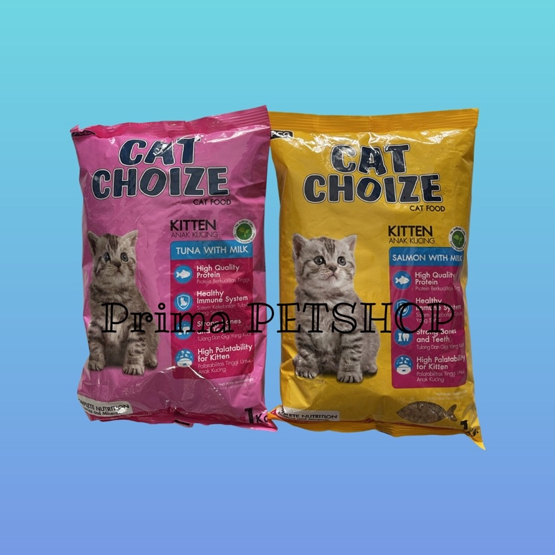 CAT CHOIZE KITTEN 1 KG TUNA WITH MILK / SALMON WITH MILK