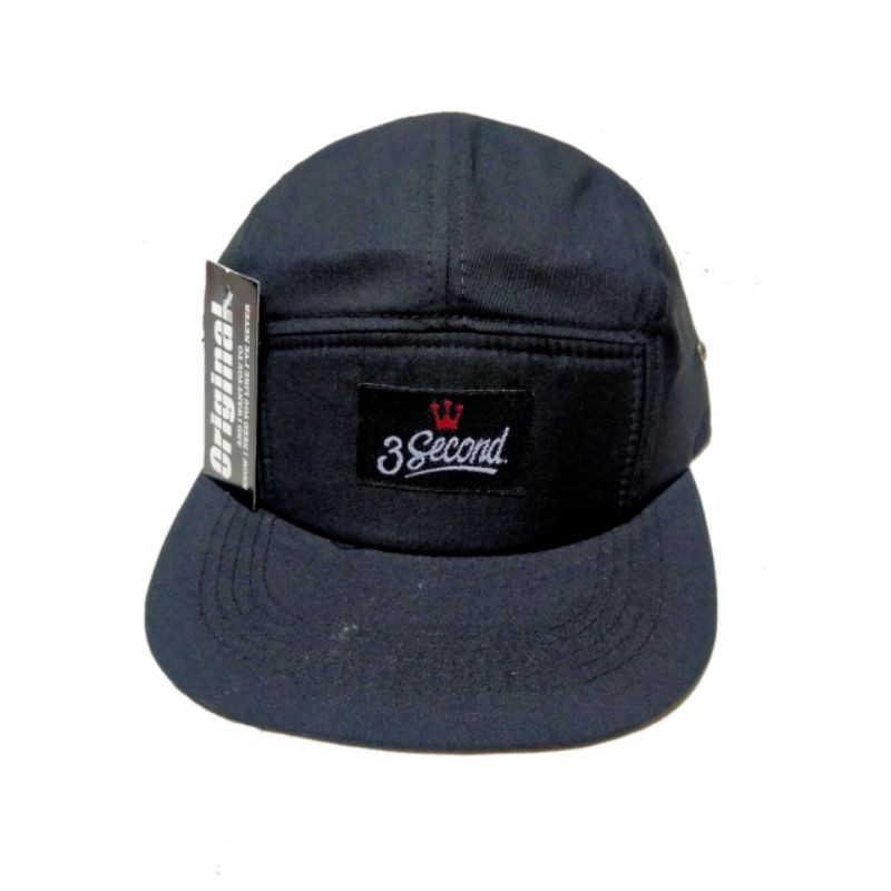 (PROMO) Topi Five Panel 3SECOND DISTRO BEST SELLER - motif/Baseball/Fennel 0117