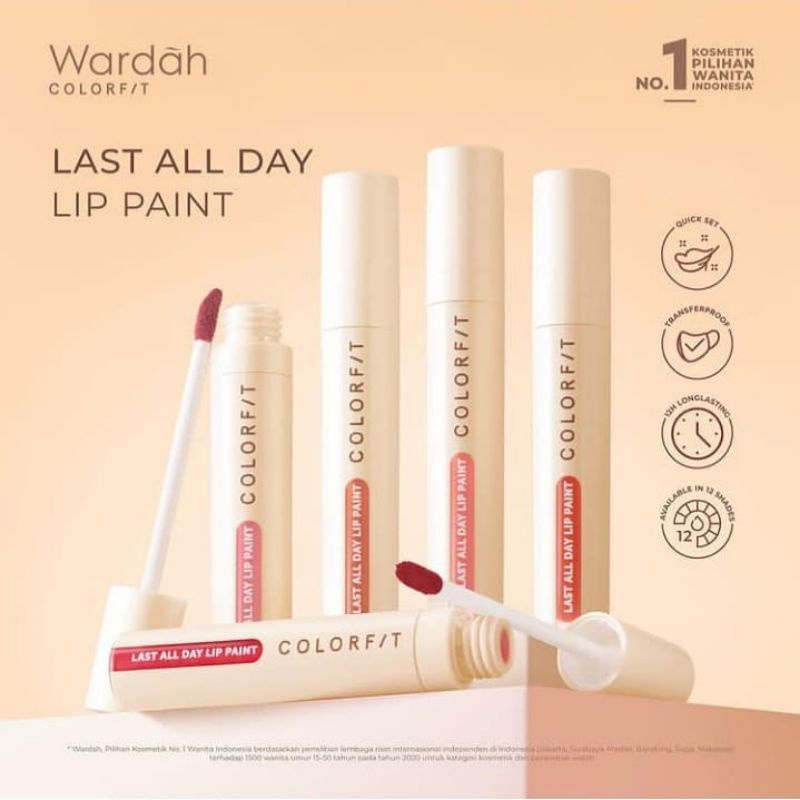 wardah colorfit last all day lippaint