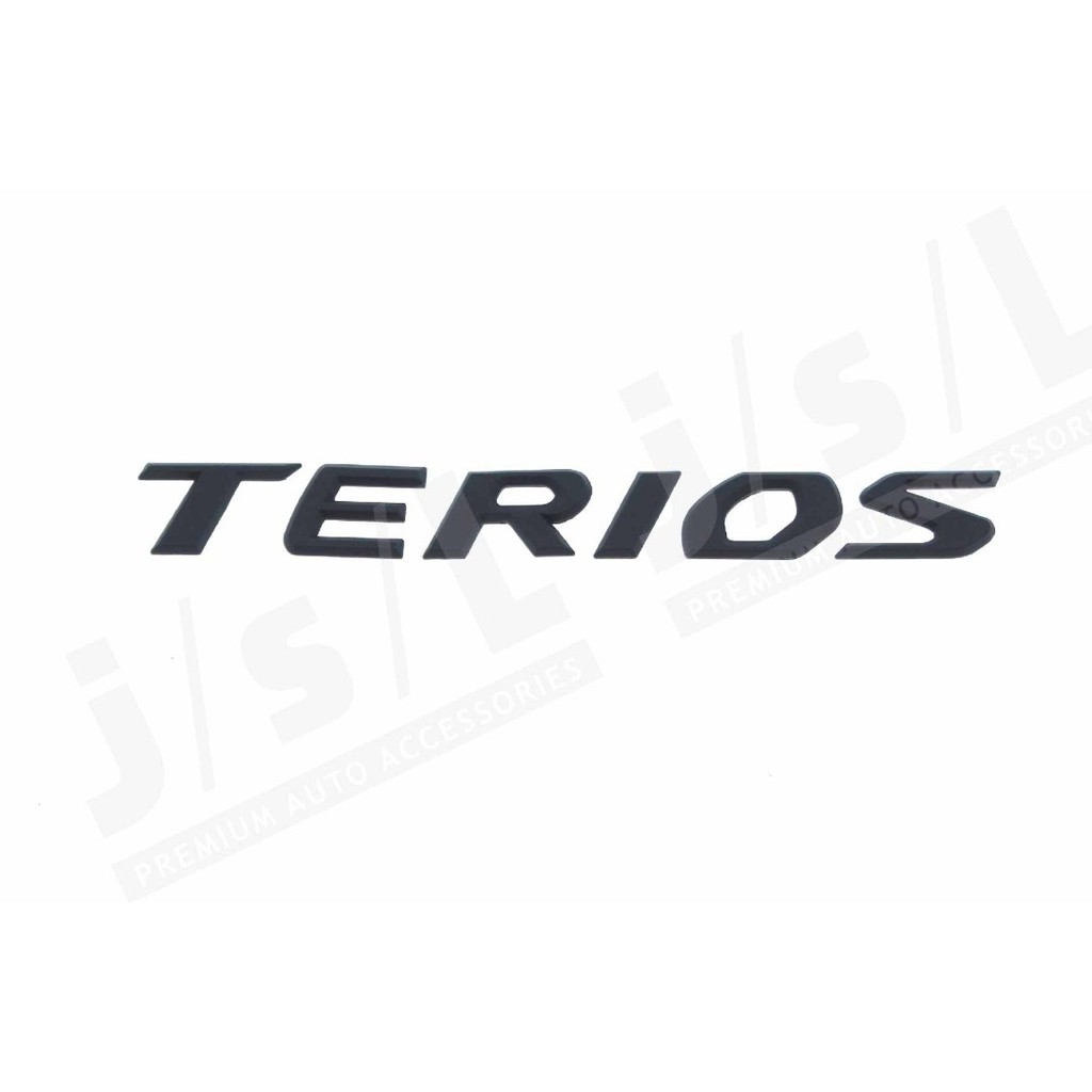 Emblem TERIOS Kap Mesin Engine Hood All New Terios Chrome Merah Hitam