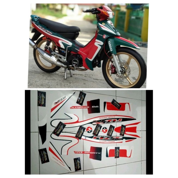 Striping Fiz r F1ZR Caltex Merah Hijau SEPERTI ORIGINAL