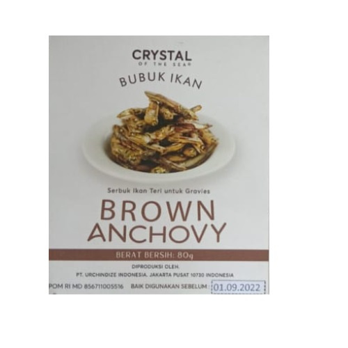 

TERBATAS - CRYSTAL OF THE SEA BROWN ANCHOVY POWDER 80GR - BUBUK TERI 80 GR MPASI