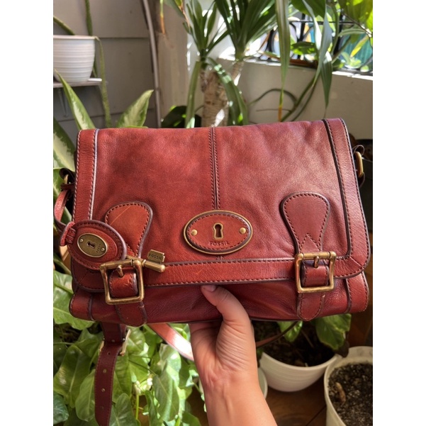 Jual Fossil VRI Messenger Bagong Russet Brown (Preloved) Shopee Indonesia