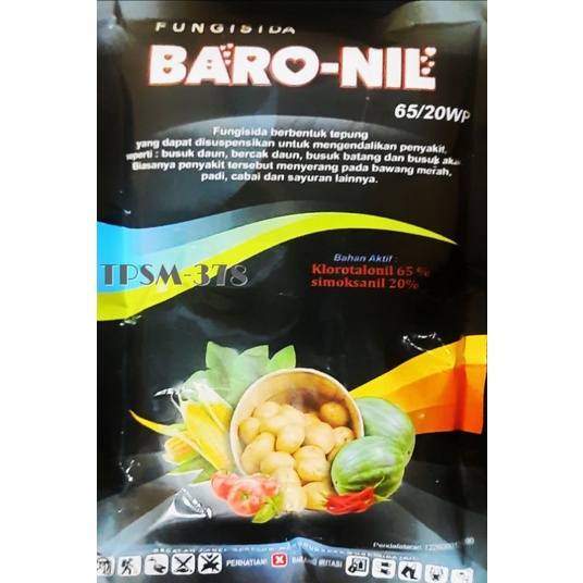 Fungisida BARO-NIL Klorotalonil & Simoksanil 65/20 WP Netto 500 GRM
