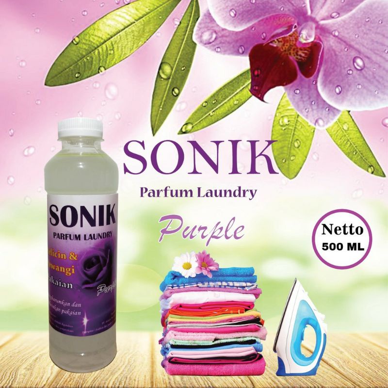 TERMURAH Pewangi pengharum pelicin baju SONIK Pakaian Laundry kemasan 500 ML