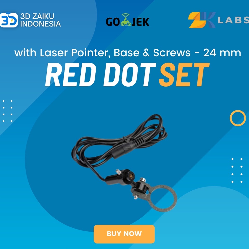 ZKLabs CO2 Laser Red Dot Set with Laser Pointer and Base and Screws