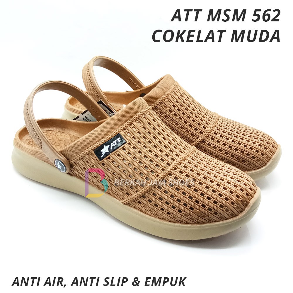 Sepatu Sandal Pria - Sandal Selop Karet Pria - Sepatu Sandal Karet Pria ATT MSM 562 Varian Warna