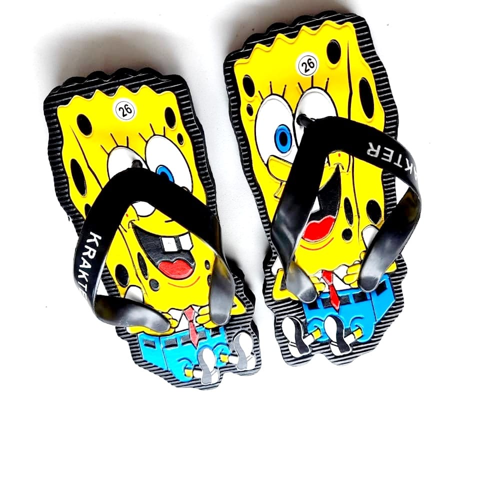 Sandal anak lucu krakter SPONGEBOB new