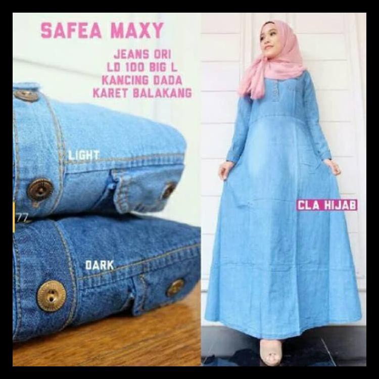 100% BERKUALITAS BAJU GAMIS SYARI - ATASAN WANITA MUSLIM SAFEA MAXY MURAH 100%TERLARIS