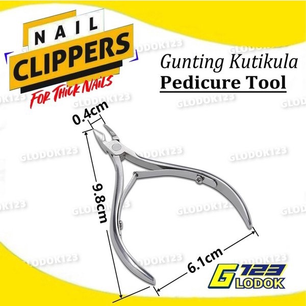 Gunting Kuku Cantengan Kutikula Meni Pedi Stainless Cuticle Nipper