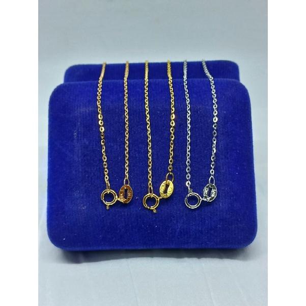 KALUNG PERAK ASLI SILVER 925 LAPIS EMAS/KALUNG RANTAI MINI NORI VENSY KECIL/ASLI SILVER/FASHION KALUNG