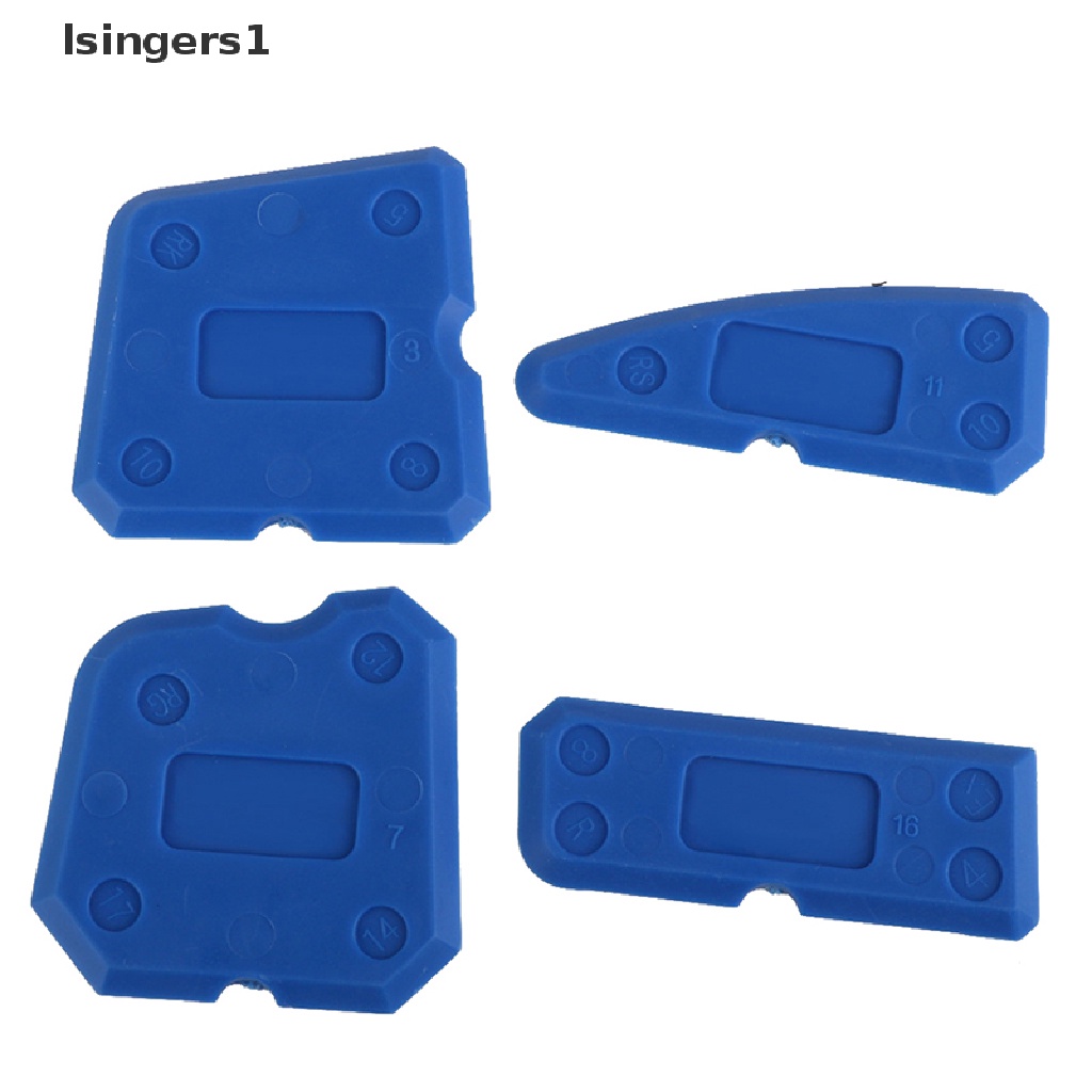 (lsingers1) 4pcs / Set Scraper / Kape Silikon Aplikator Dempul / Nat Ubin Lantai