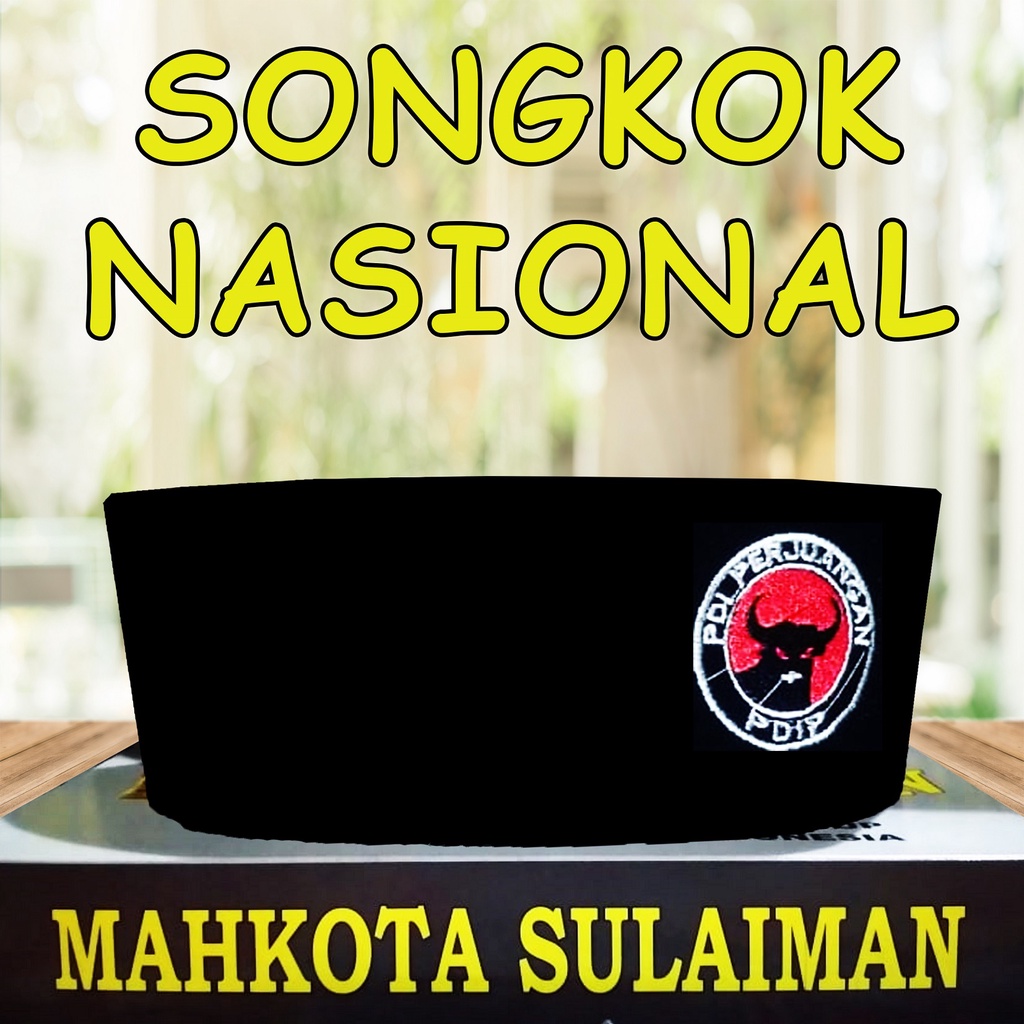 COD Songkok Logo Partai PDIP Bordir