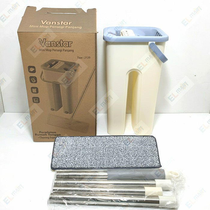 Vanstar Alat Pel Lantai Mini Super Mop Flat Mop Persegi Panjang 2120YM