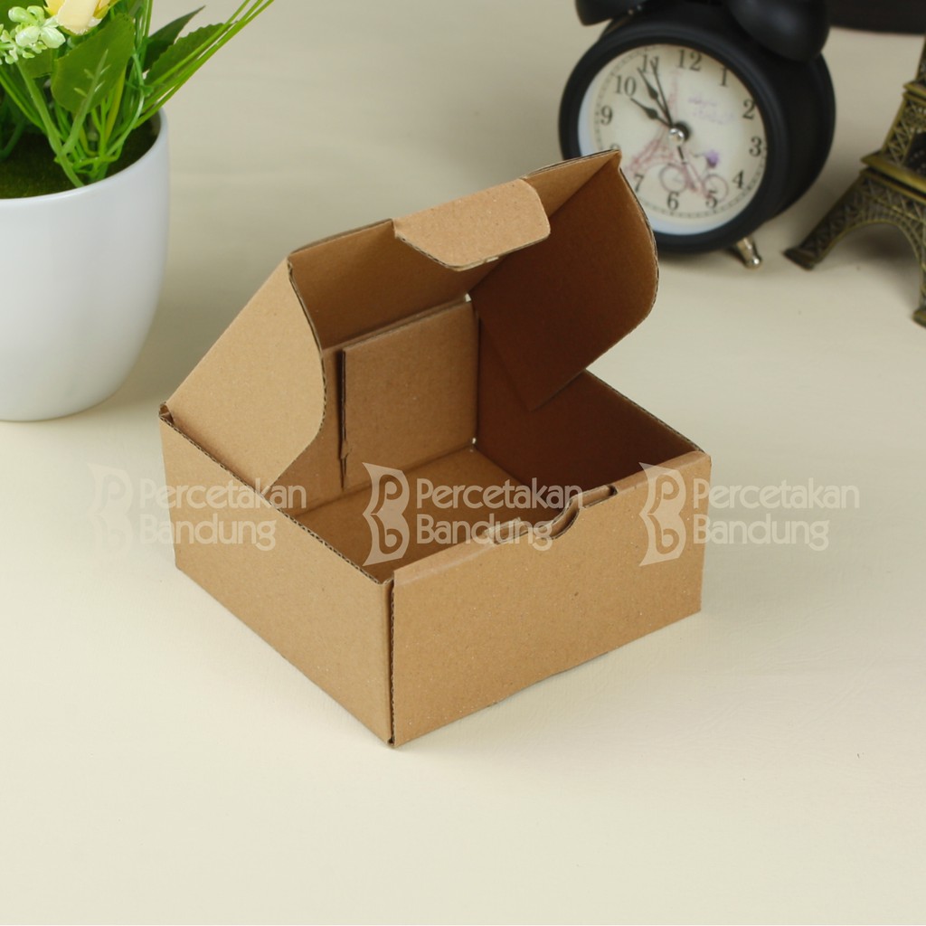 KARDUS CORRUGATED 10X10X5 CM | DIE CUT | KOTAK KARTON | BOX PACKING SOUVENIR PIZZA-2