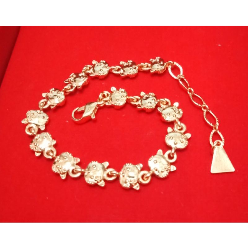 NAL35. Gelang xuping wanita lapis emas ukuran 18-20 cm