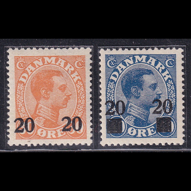 

Prangko Denmark 1926 - King Christian X - Stamps of 1921-1922 Surcharged