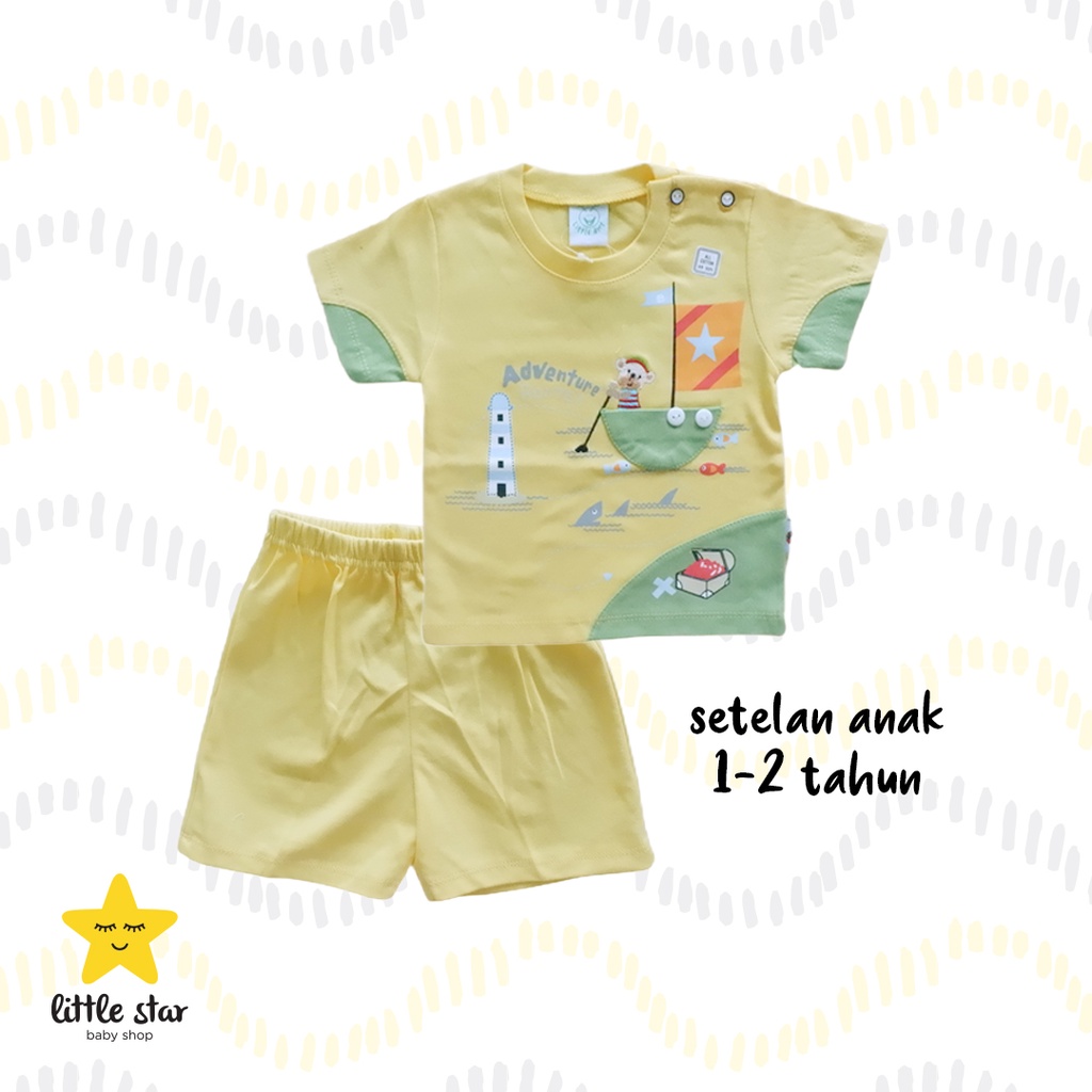 Little Ant Setelan Anak Cowok | Kaos Celana Anak Cowok | Setelan Bayi Cowok