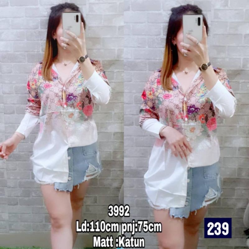 kemeja wanita xxl import 239 3992