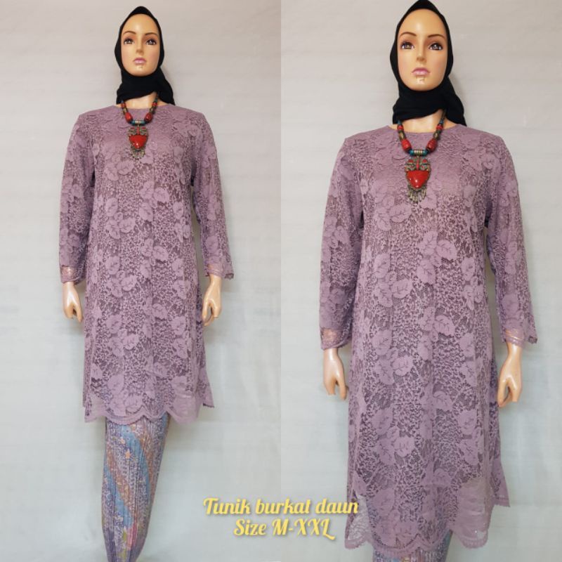 FS set kebaya brokat tunik kebaya brokat jumbo kebaya brokat kurung padang