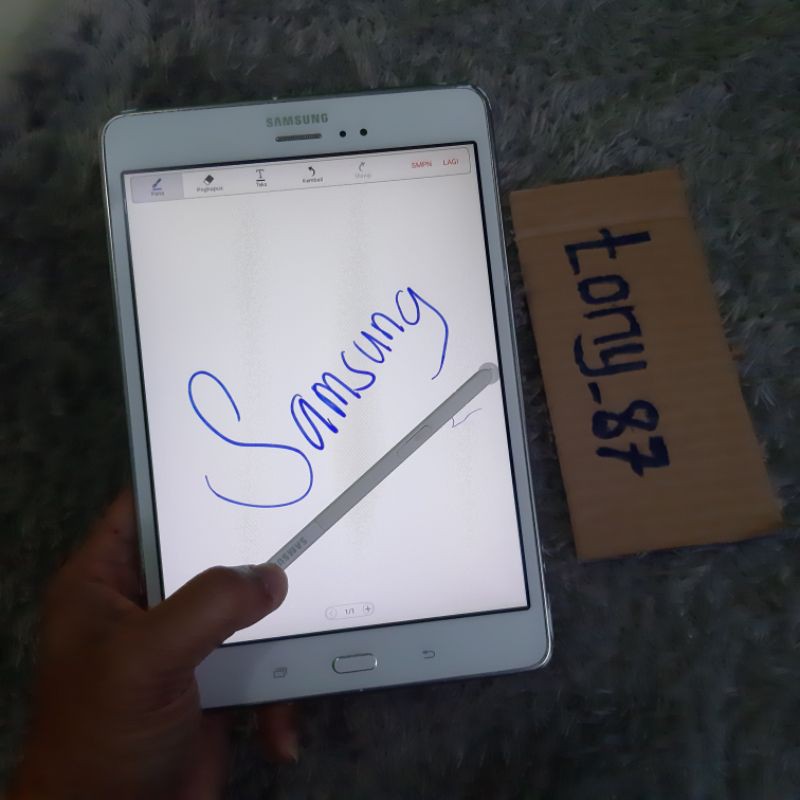 Samsung Tab A s pen 8&quot; 2/16gb p355 warna putih siap pakai