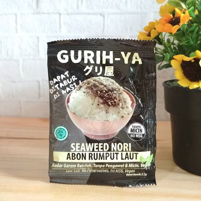 

Gurih Ya Gurihya Seaweed Nori Seasoning (Abon Rumput Laut) Sachet 5.5gr Gurih-Ya Tanpa micin