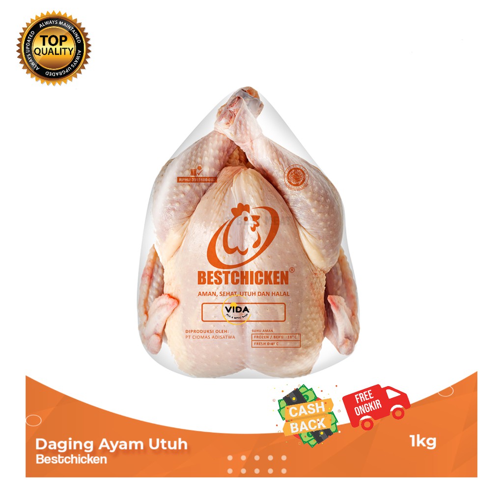 Ayam Karks Boiler/ Ayam utuh 1 Kg