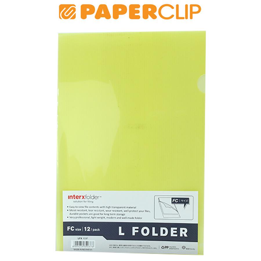 

CLEAR SLEEVES INTER X LFX100F ISI 12 YELLOW