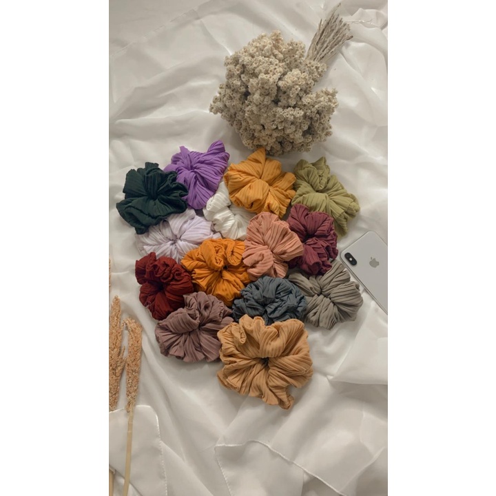 BIG SALE!! Pashmina Sabyan part 2 Diamond Italiano Premium 175x75 Grosir Hijab Kece Cantik-SCRUNCHIE PLISKET