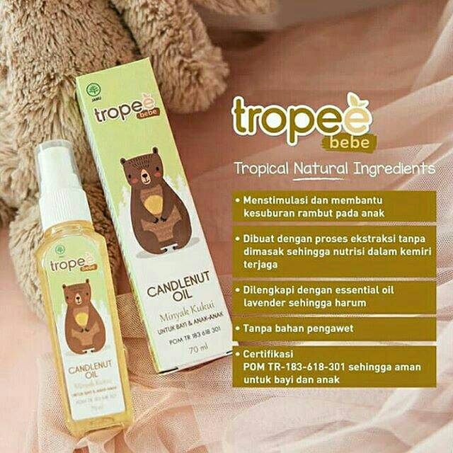 Tropee Bebe Candlenut Oil/ Minyak Kemiri 100ml /70ml