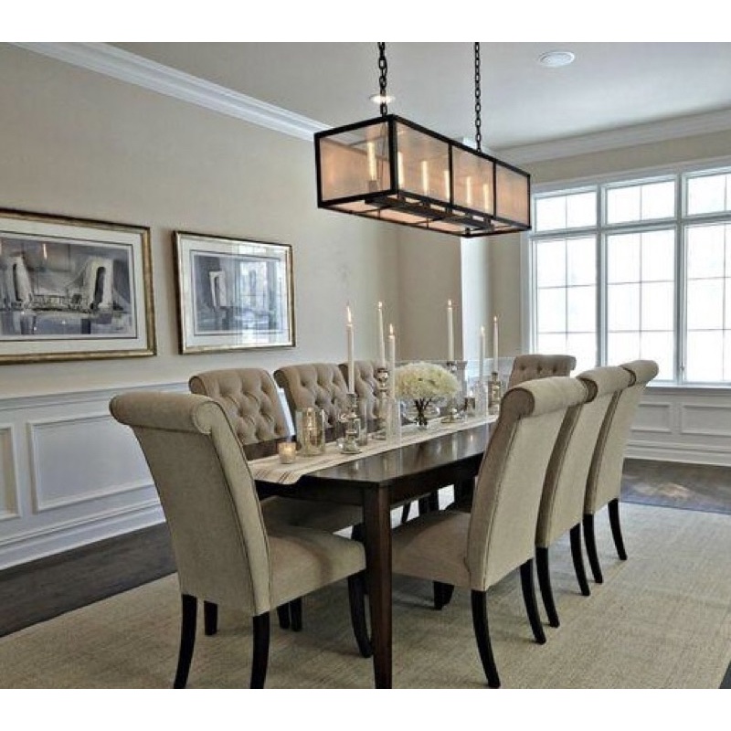 meja makan kursi 8 minimalis modern