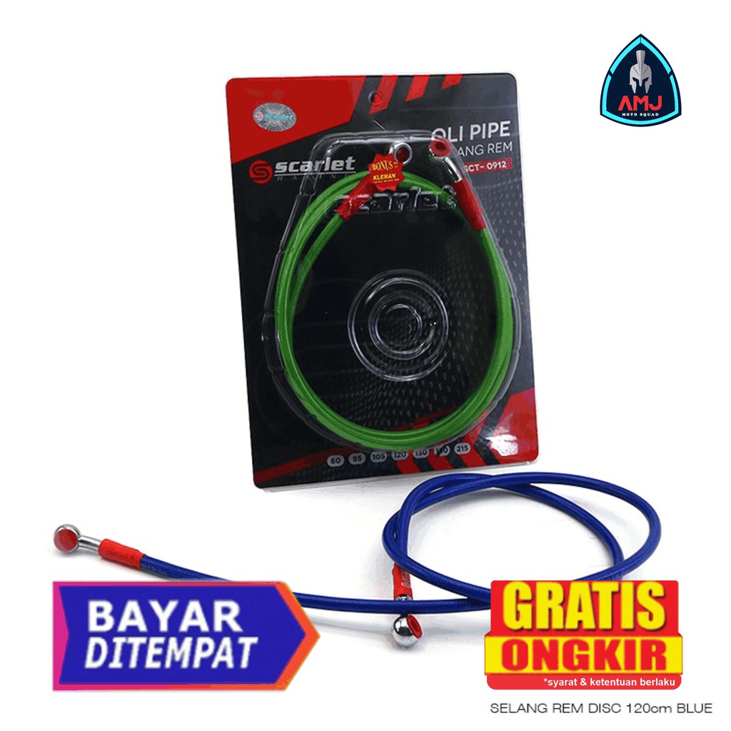 Kabel Selang Rem Motor Ukuran 120 Cm selang rem depan , selang rem , selang rem variasi , rem depan