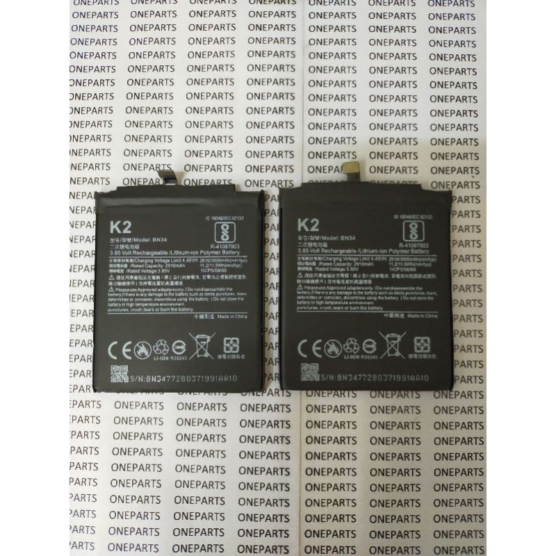 BAT BATTERY BATERE BATERAI XIAOMI REDMI 5A BN34 ORI99