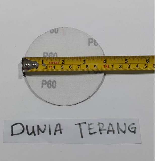 Amplas Bulat Velcro HSS 4in - Kertas Gosok Tempel Gerinda 4 Sanding Disc 60 80 100 120 150 180 240