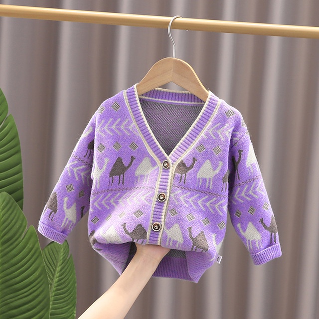 TokoMilkan Cardigan Rajut Anak Camel Kids | Outer Anak Perempuan Usia 1-5 Tahun