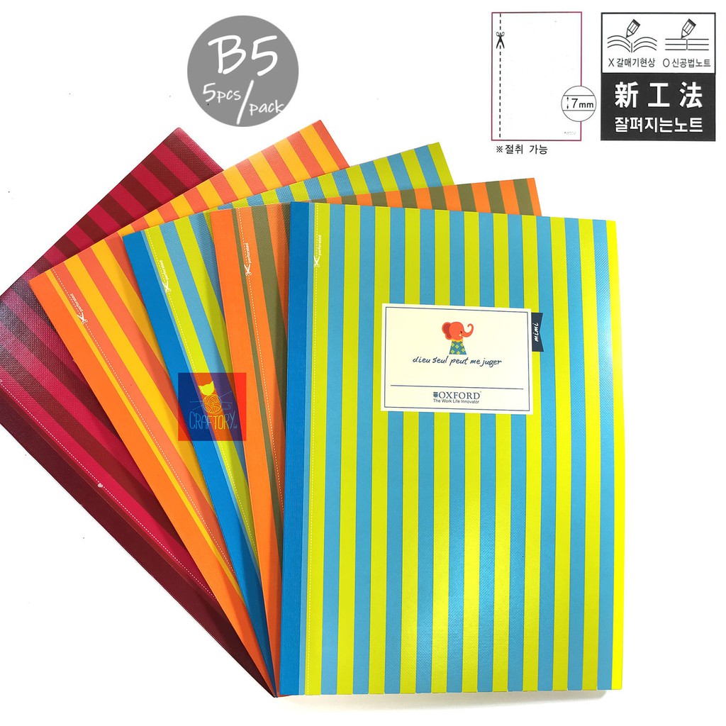 

Oxford AGN10315 Mimi Petit Amour B5 isi 5 Buku 30 Lembar 7mm