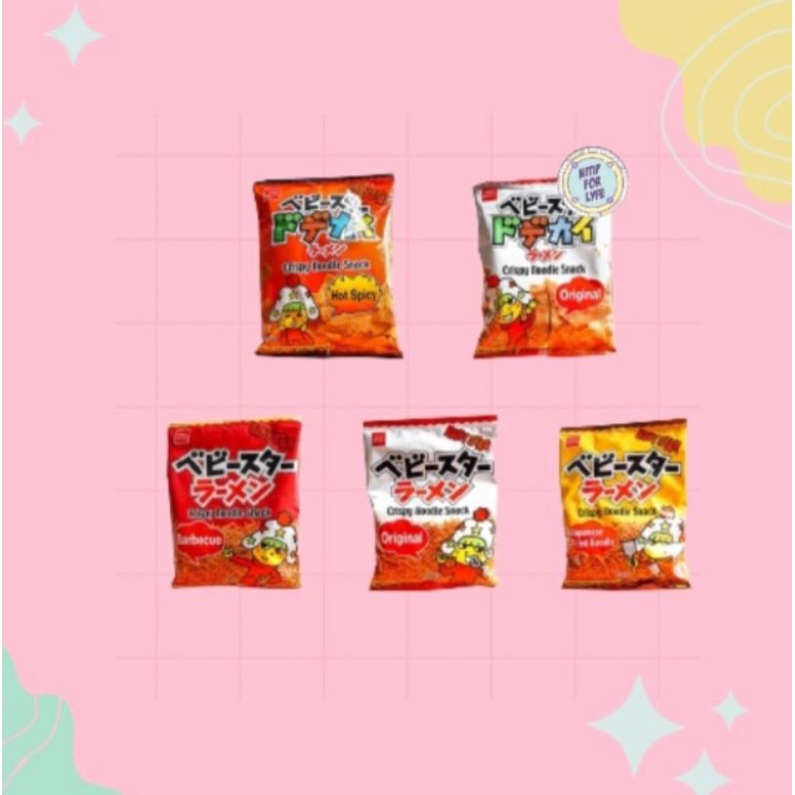 

Baby Star Crispy Wide Noodle Snack large 74gr