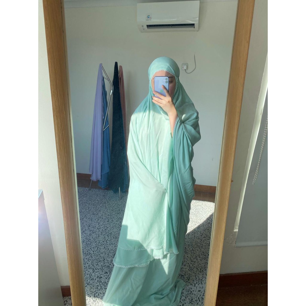 Mukena Travel Polos / Plain Giggles